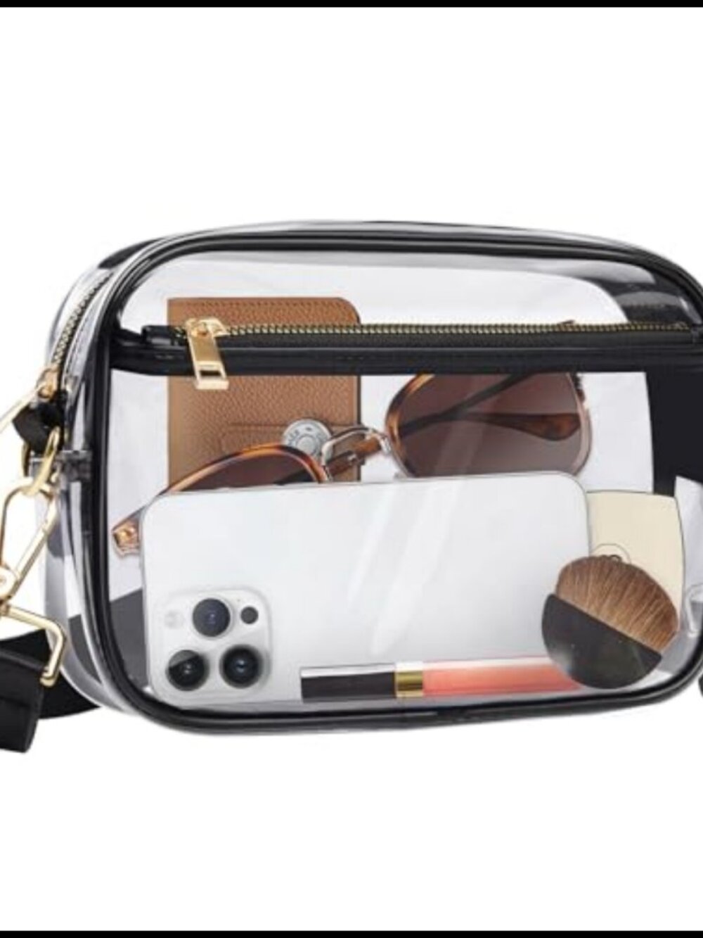 Clear Stadium Approved Crossbody Bag Waterproof PVC Unisex